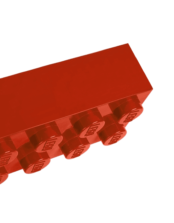 cubo de lego rojo